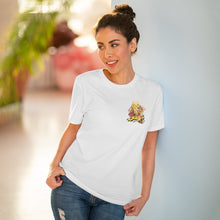 Load image into Gallery viewer, Women Wearing Organic White T-shirt - Unisex - Babes Papes